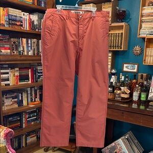 Mountain Khakis NWT Men's Coral Poplin Pant (Relaxed Fit)